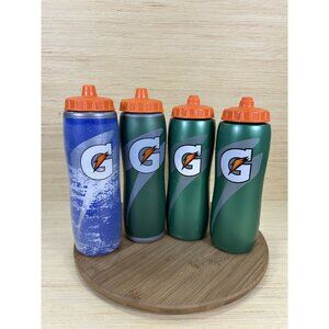 Gatorade 32 oz Insulated/Non-insulated Squeeze Squirt Bottles Lot Of 4